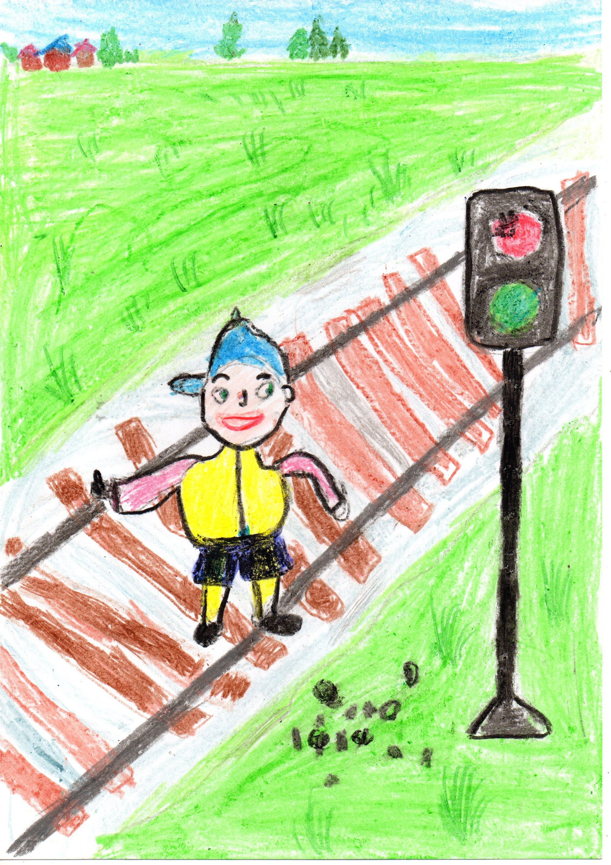 Рисунок на тему безопасные дороги